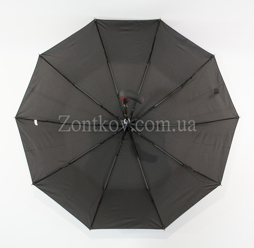 Мужской зонт полуавтомат на 10 спиц из углепластика системы "антиветер" от фирмы "Feeling Rain" - фото 3 - id-p306016770