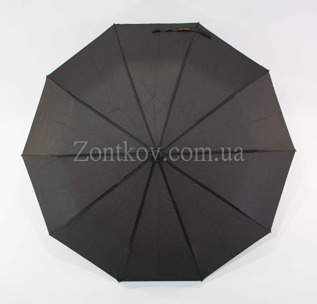 Мужской зонт полуавтомат на 10 спиц из углепластика системы "антиветер" от фирмы "Feeling Rain" - фото 2 - id-p306016770