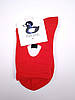 Прикольні червоні жіночі шкарпетки з принтом "Глаза", фото 4