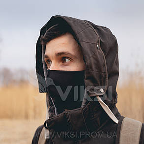 Якісна багаторазова захисна маска на обличчя (чорна), фото 2