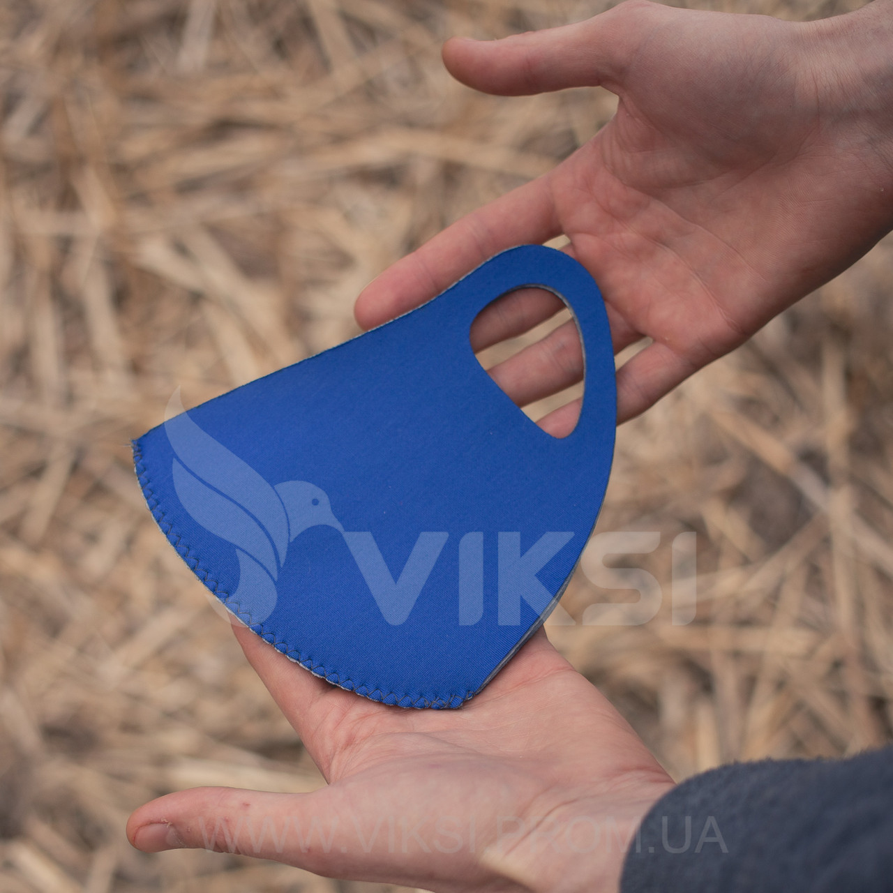 Захисна маска на обличчя з двошарового неопрену (синя)