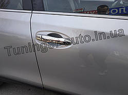 Хром накладки на ручки Nissan X-trail/Rogue 2014- (Carmos/нержавейка)