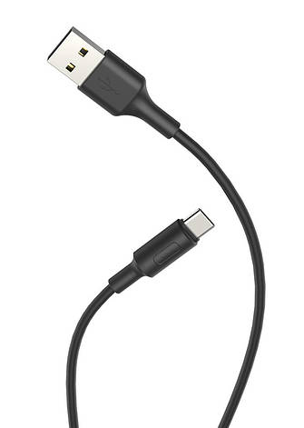 Кабель Hoco X25 USB-Type-C Soarer charger 1 м Чорний, фото 1