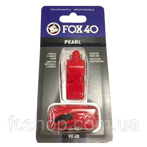Свисток FOX 40 Original Whistle Pearl Safety 9703-0108, Червоний, Розмір (EU) — 1SIZE