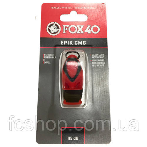 Свисток FOX 40 Original Whistle Epik CMG Safety 8802-0108, Червоний, Розмір (EU) — 1SIZE