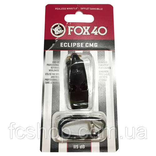 СВІСТОК FOX40 WHISTLE OFFICIAL ECLIPSE CMG 8407-0008, Чорний, Розмір (EU) — 1SIZE, фото 1