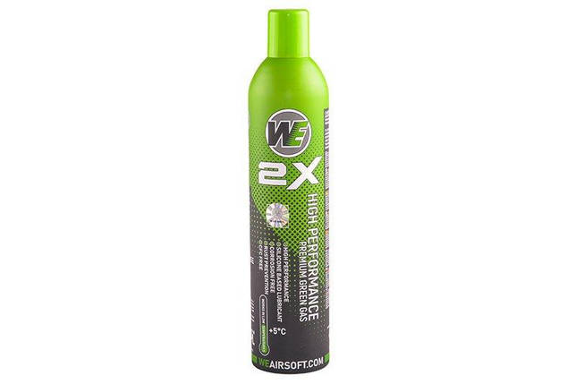 WE 2X High Performance Premium Green Gas 800ml [WE] (для страйкболу), фото 1