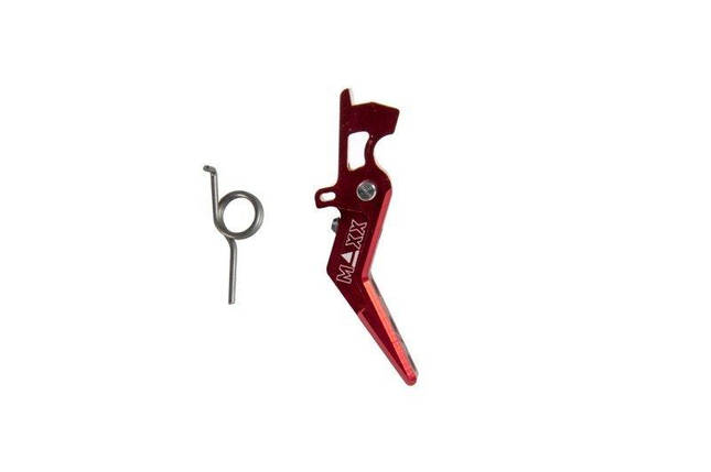Спусковий гачок CNC Aluminum Advanced Trigger (Style A) - Red [Maxx Model Products] (для страйкболу), фото 4