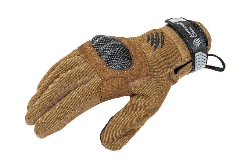Rękawice taktyczne Armored Claw Shield Hot Weather - tan [Armored Claw] (для страйкболу)
