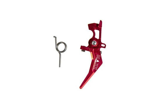 Спусковий гачок CNC Aluminum Advanced Speed Trigger (Style B) - Red [Maxx Model Products] (для страйкболу), фото 4