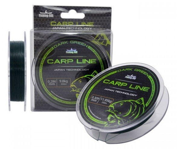 Леска Fishing Roi Dark Green Carp Line 350m 0,286mm