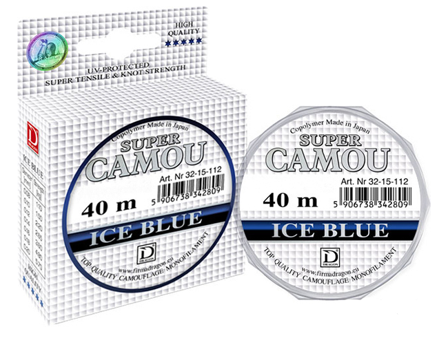 Волосінь Dragon Ice Blue Super Camou 40м