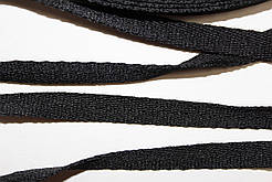 Тесьма Стрічка кіперна 10мм чорний бобіна 50м