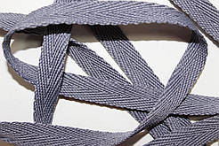 Тесьма Стрічка кіперна 10мм світло-сірий бобіна 50м