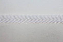 Тесьма Стрічка кіперна 10мм білий бобіна 50м