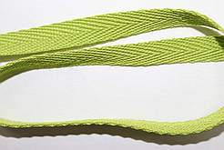 Тесьма Стрічка кіперна 10мм салатовий бобіна 50м