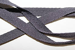 Тесьма Стрічка кіперна 10мм темно-сірий бобіна 50м