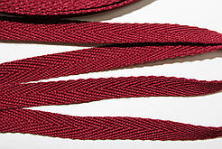 Тесьма Стрічка кіперна 10мм бордовий бобіна 50м