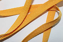 Тесьма Стрічка кіперна 10мм жовтий бобіна 50м