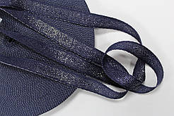 Тесьма Стрічка кіперна 15мм синій+срібло бобіна 50м