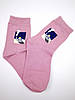 Жіночі прикольні шкарпетки кольору пудра з принтом "Чайник", фото 3