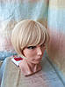 Перуки з натуральних волосся боб-каре платиновий блонд 1727HH - 60А, фото 6