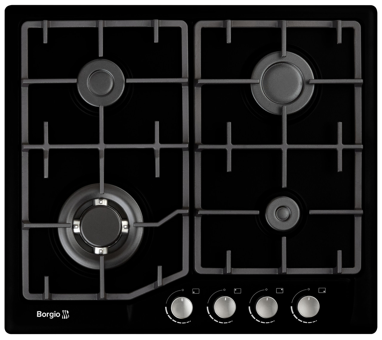 Варильна поверхня газова BORGIO 6742-17 (Black Enamelled)