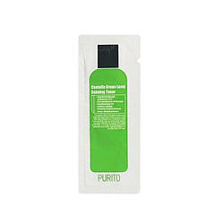 Пробник заспокійливий тонер з екстрактом центели Purito Sample Centella Green Level Calming Toner 1ml