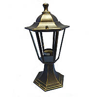 Светильник уличный столбик Lemanso PL6104 античное золото