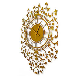Настінний годинник металевий "Elite Gold" 70 см