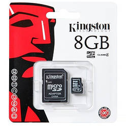 Картка пам'яті microSDHC 8 Gb class 4 Kingston