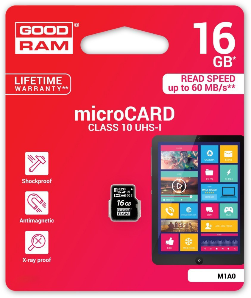 Картка пам'яті microSDHC 16 Gb class 10 GOODRAM