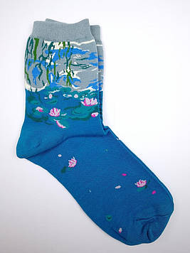 Шкарпетки з принтом жіночі "Іва над водою"