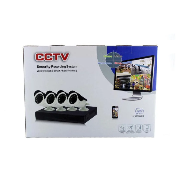 Комплект відеоспостереження DVR KIT CAD D001 2mp/4ch на 4 камери, реєстратор + 4 камери, фото 1
