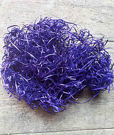 Деревний наповнювач для декору, деревна стружка 50 г Фіолетова