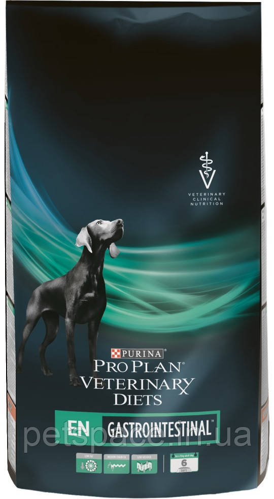 Сухий корм Pro Plan Veterinary Diets EN для собак всіх порід з розладом травлення, 1,5кг.