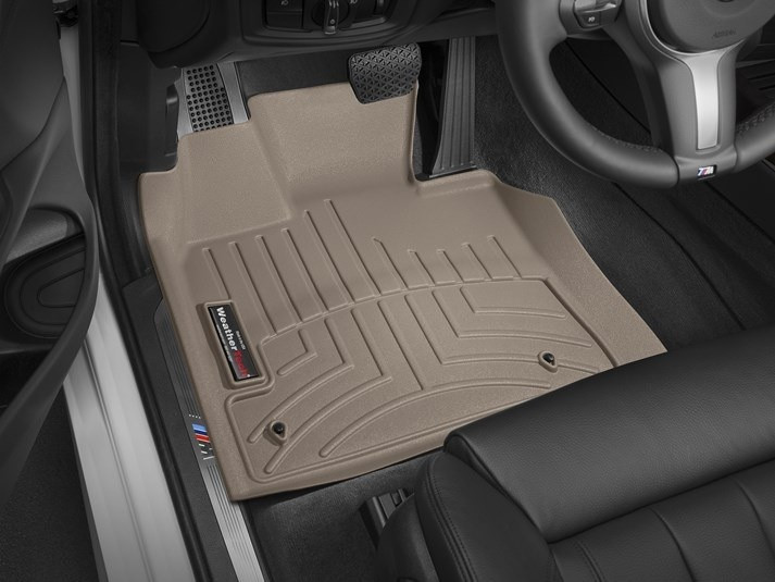 Килими гумові WeatherTech BMW X5 (F15) 2014-2018 передні бежеві