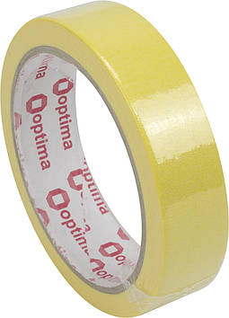 Стрічка клейка малярна "Optima" 24ммх27м жовта №O45341(1)