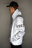 Куртка чоловіча Adidas Yeezy Y-3 рефлективна сіра, фото 7