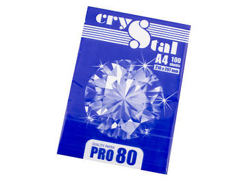 Папір для ксер. A4 "Crystal Pro" 80г/м2 C (100арк)(25)