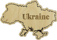 Карта України 7х10см фанера(5)