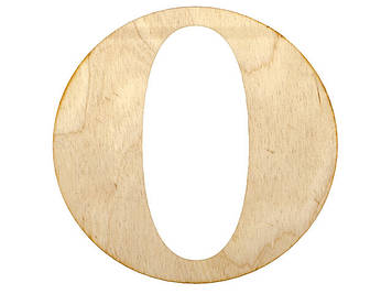 Літера англ. 10см "O" фанера(5)
