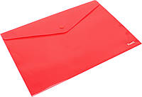 Папка-конверт "Axent" №1412-24 A4 на кнопці червона(12)(240)(480)