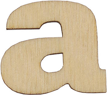 Літера укр. 2см "а" фанера(5)