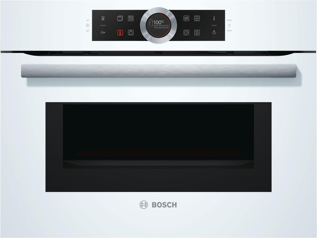 Компактный духовой шкаф с СВЧ Bosch CMG633BW1 - фото 1 - id-p313672090