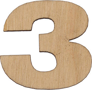 Літера укр. 3см "З" фанера(5)