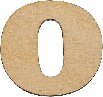 Літера укр. 3см "О" фанера(5)