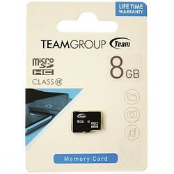 Картка пам'яті microSDHC 8 Gb class 10 Team Group