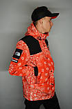 Куртка чоловіча Supreme x The North Face bandana red, фото 2