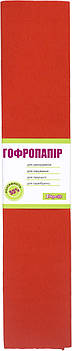 Папір гофра №5 2м х50см 55% 26,4г/м2 "1В" №705393 (св.червоний)(10)(200)